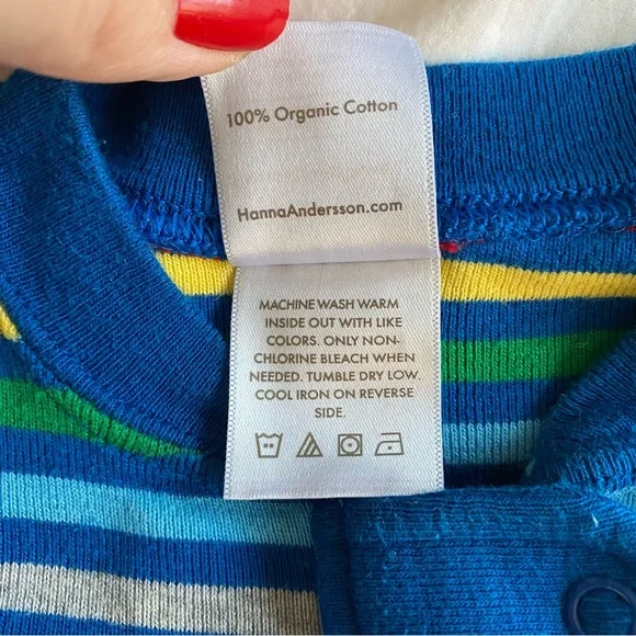 HANNA ANDERSSON Lot Of 3 One Pièce Jammies 75 (12-18mos) - Picture 8 of 11